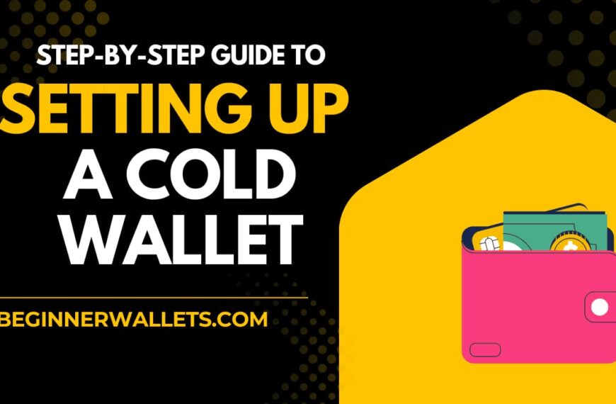 Step-by-step guide graphic on how to set up a crypto wallet for cold storage