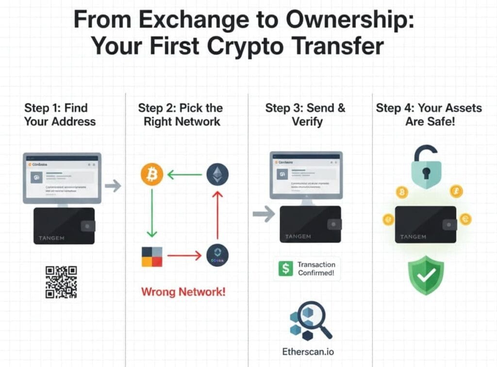 Transfer From Coinbase to Tangem